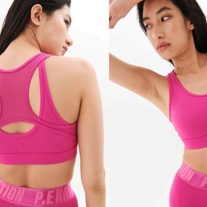 P.E. Nation Magenta Sport Bra